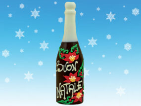 Bottiglia Decorata Cioccolato al Latte