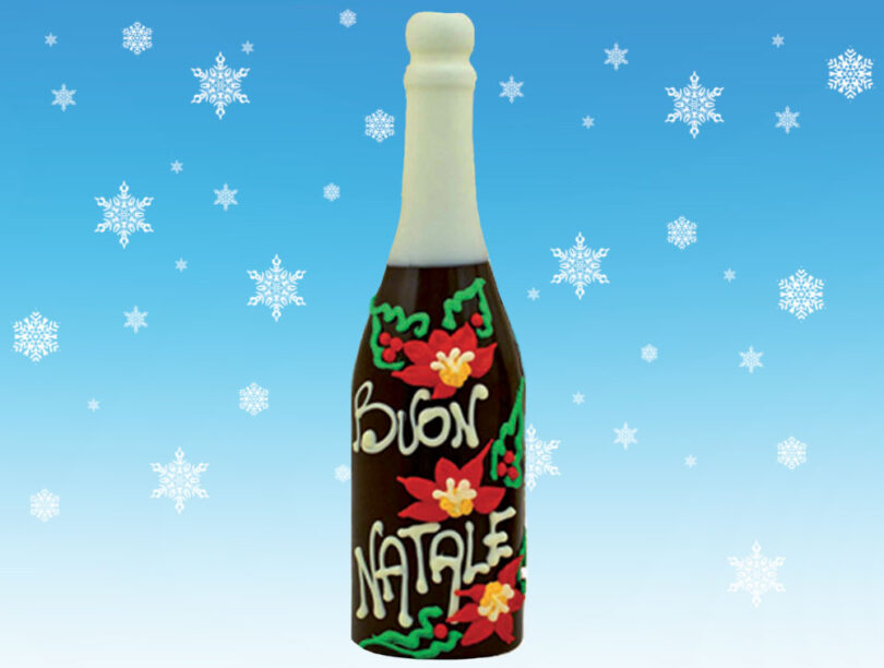 Bottiglia Decorata Cioccolato al Latte