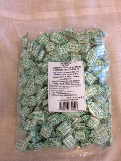 CARAMELLA POMO MENTA BUSTA DA 1000 GR