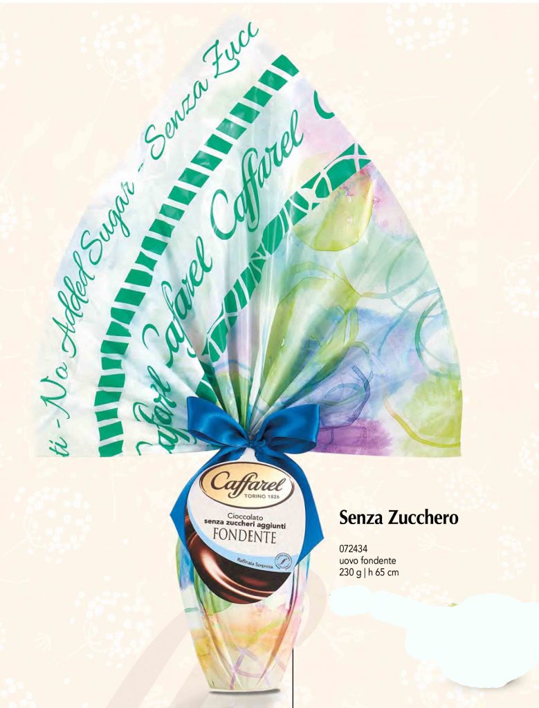 CAFFAREL UOVO FONDENTE SENZA ZUCCHERO 230 GR