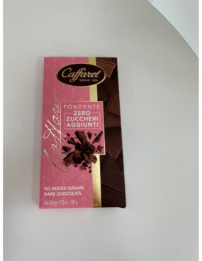 CAFFAREL TAVOLETTA FONDENTE SENZA ZUCCHERO  100 GR