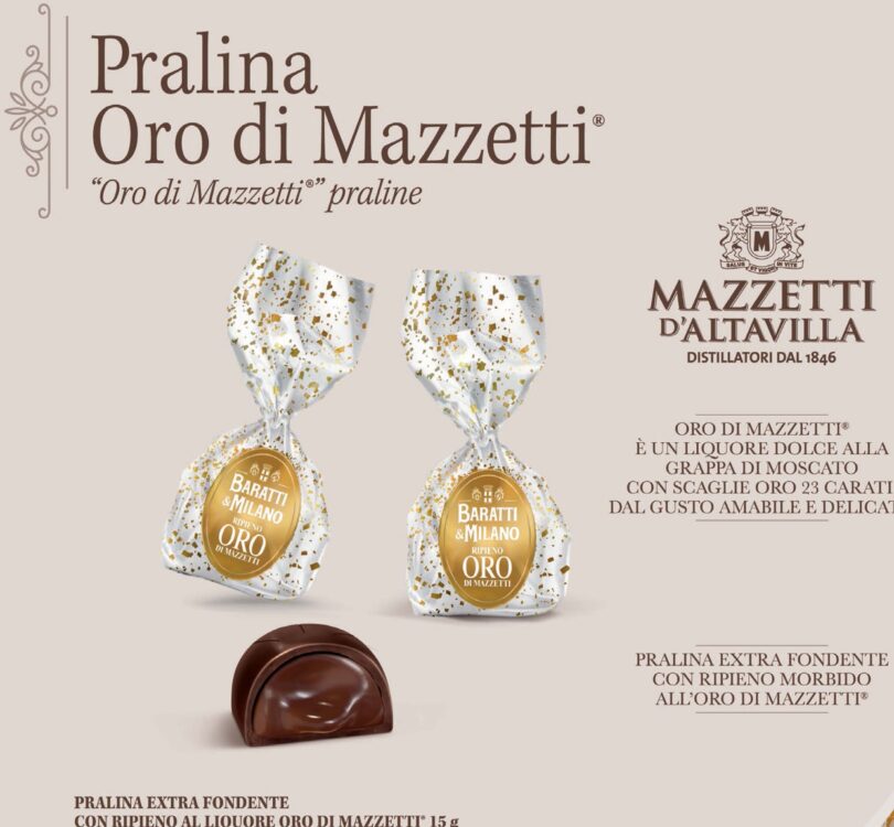 BARATTI E MILANO PRALINA ORO MAZZETTI