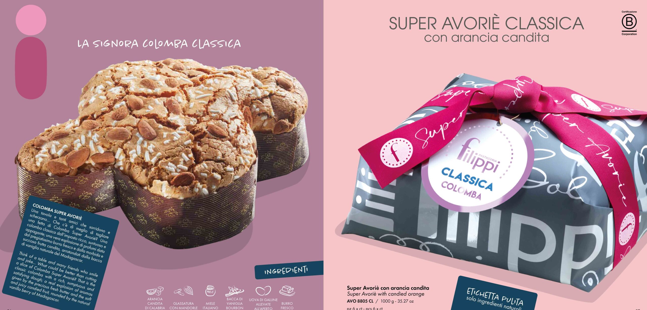 FILIPPI COLOMBA CLASSICA SUPERAVOIRE 1 KG