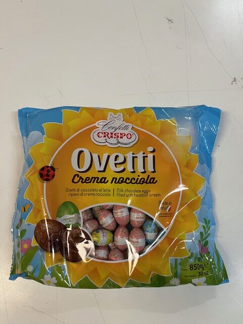 CRISPO-OVETTI-CIOCCOLATINO OVETTI CRISPO CREMA NOCCIOLA